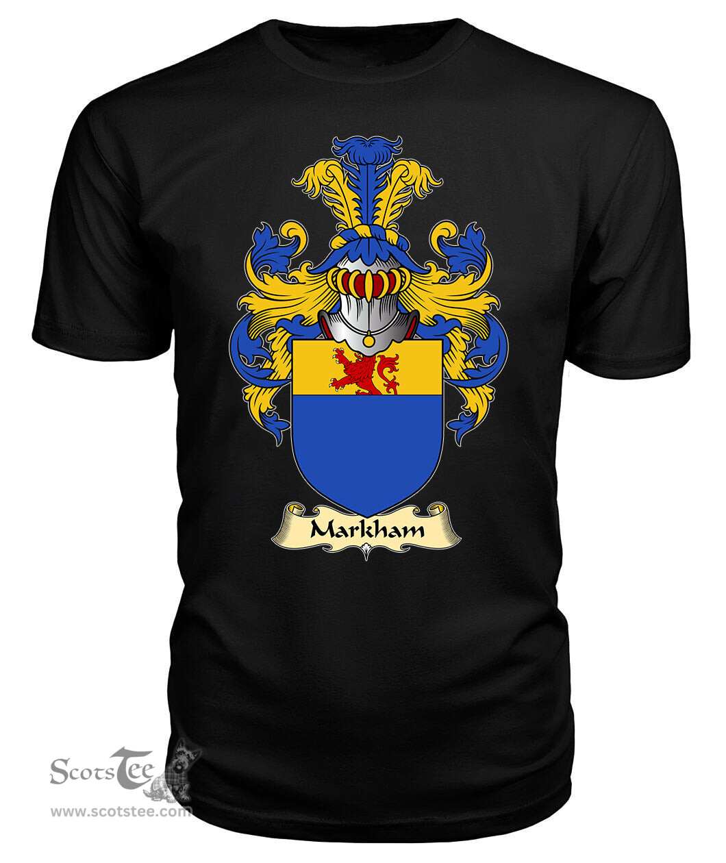 ScotsTee Markham Coat Of Arms Family Crest England V23 T Shirt