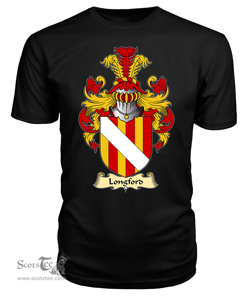 ScotsTee Longford Coat Of Arms Family Crest England V23 T Shirt