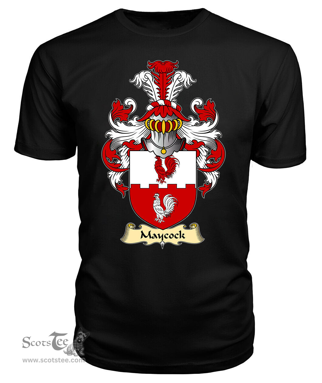 ScotsTee Maycock Coat Of Arms Family Crest England V23 T Shirt