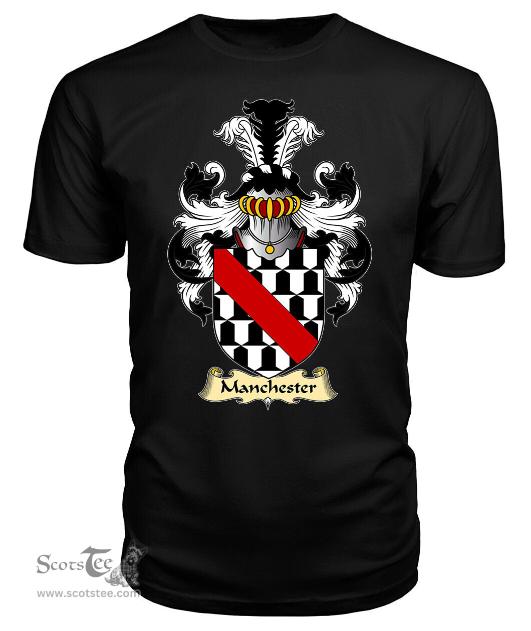 ScotsTee Manchester Coat Of Arms Family Crest England V23 T Shirt