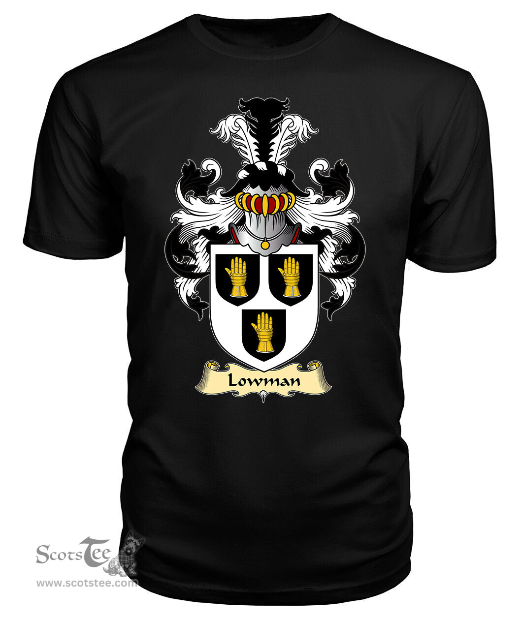 ScotsTee Lowman Coat Of Arms Family Crest England V23 T Shirt