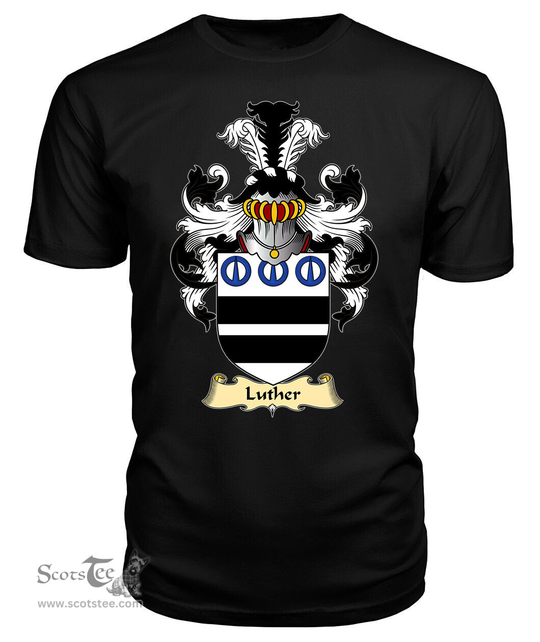 ScotsTee Luther Coat Of Arms Family Crest England V23 T Shirt