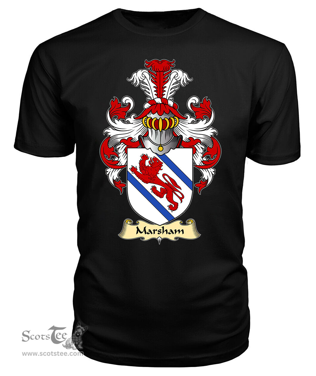 ScotsTee Marsham Coat Of Arms Family Crest England V23 T Shirt