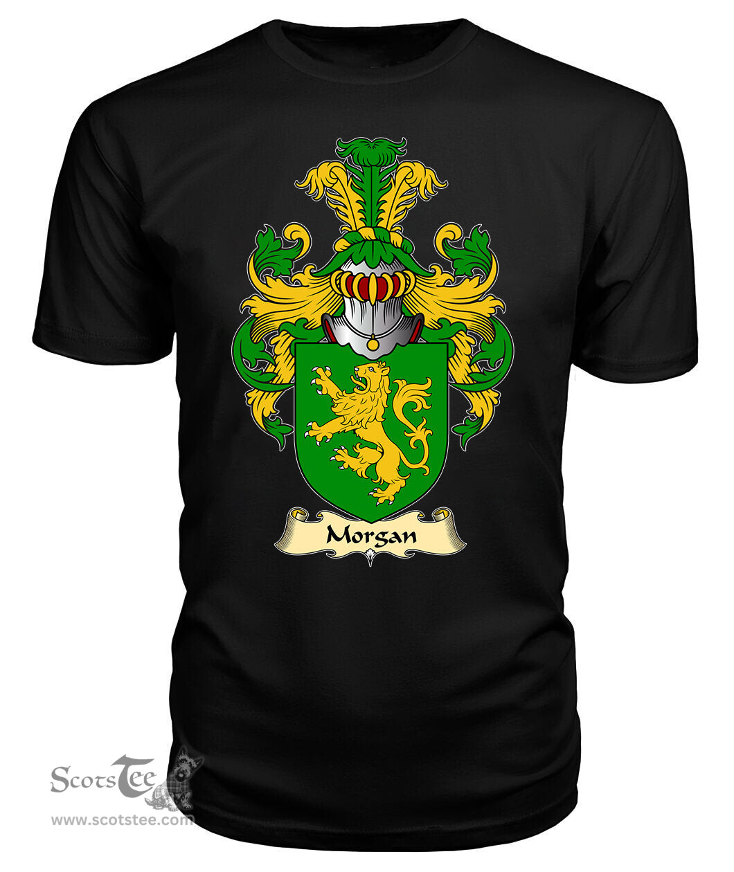 ScotsTee Morgan III (Wales) Coat Of Arms Family Crest England V23 T Shirt