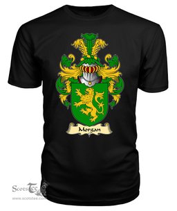 ScotsTee Morgan III (Wales) Coat Of Arms Family Crest England V23 T Shirt