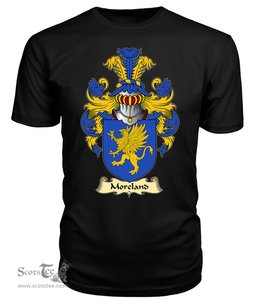ScotsTee Moreland or Mereland Coat Of Arms Family Crest England V23 T Shirt