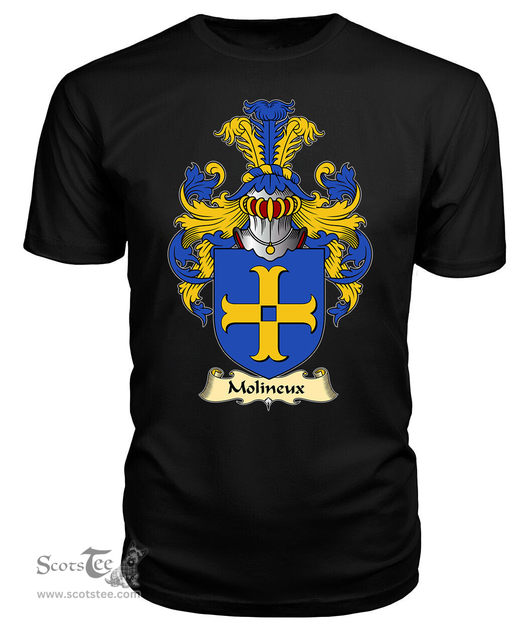 ScotsTee Molineux or Molyneux Coat Of Arms Family Crest England V23 T Shirt
