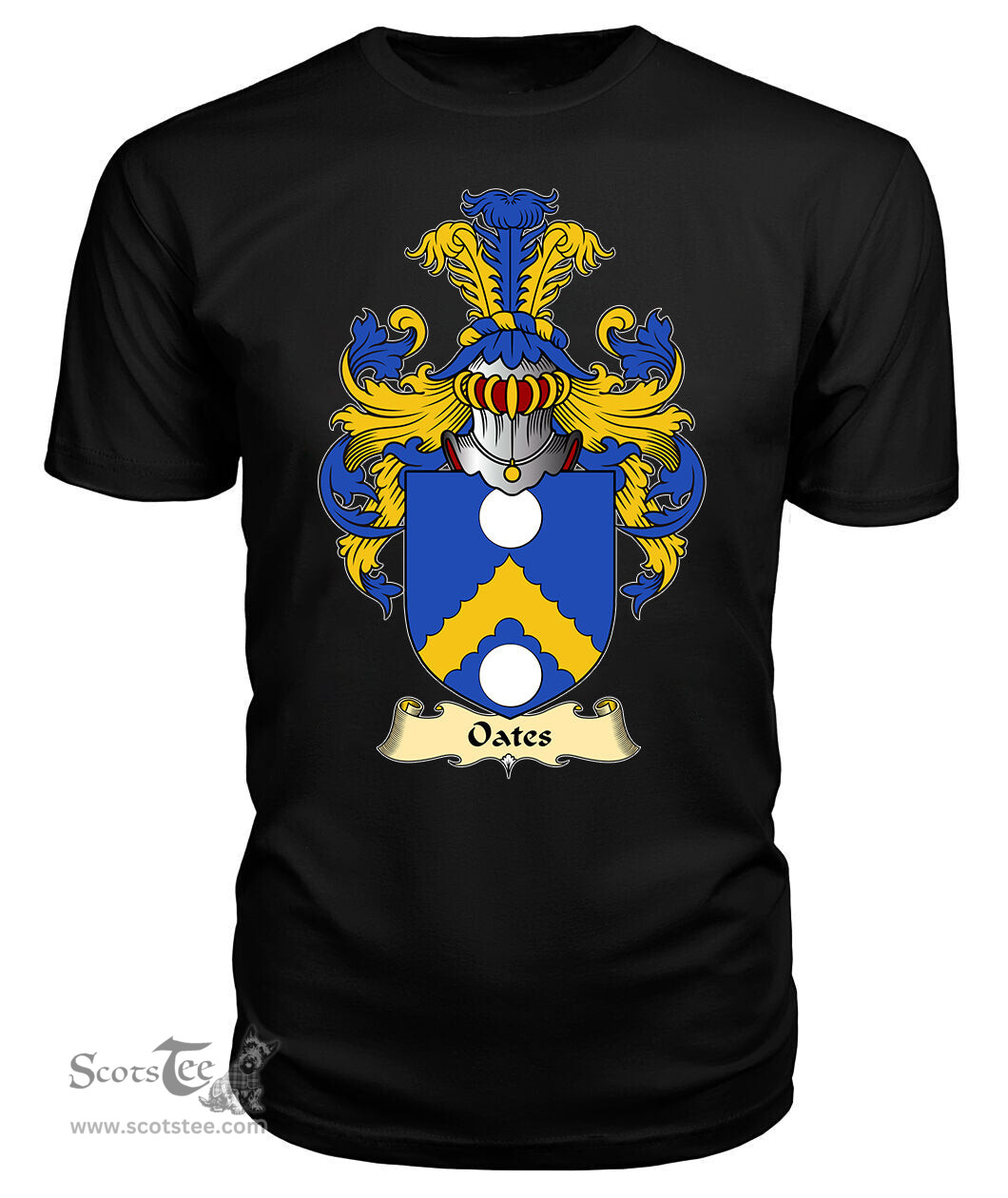ScotsTee Oates II Coat Of Arms Family Crest England V23 T Shirt