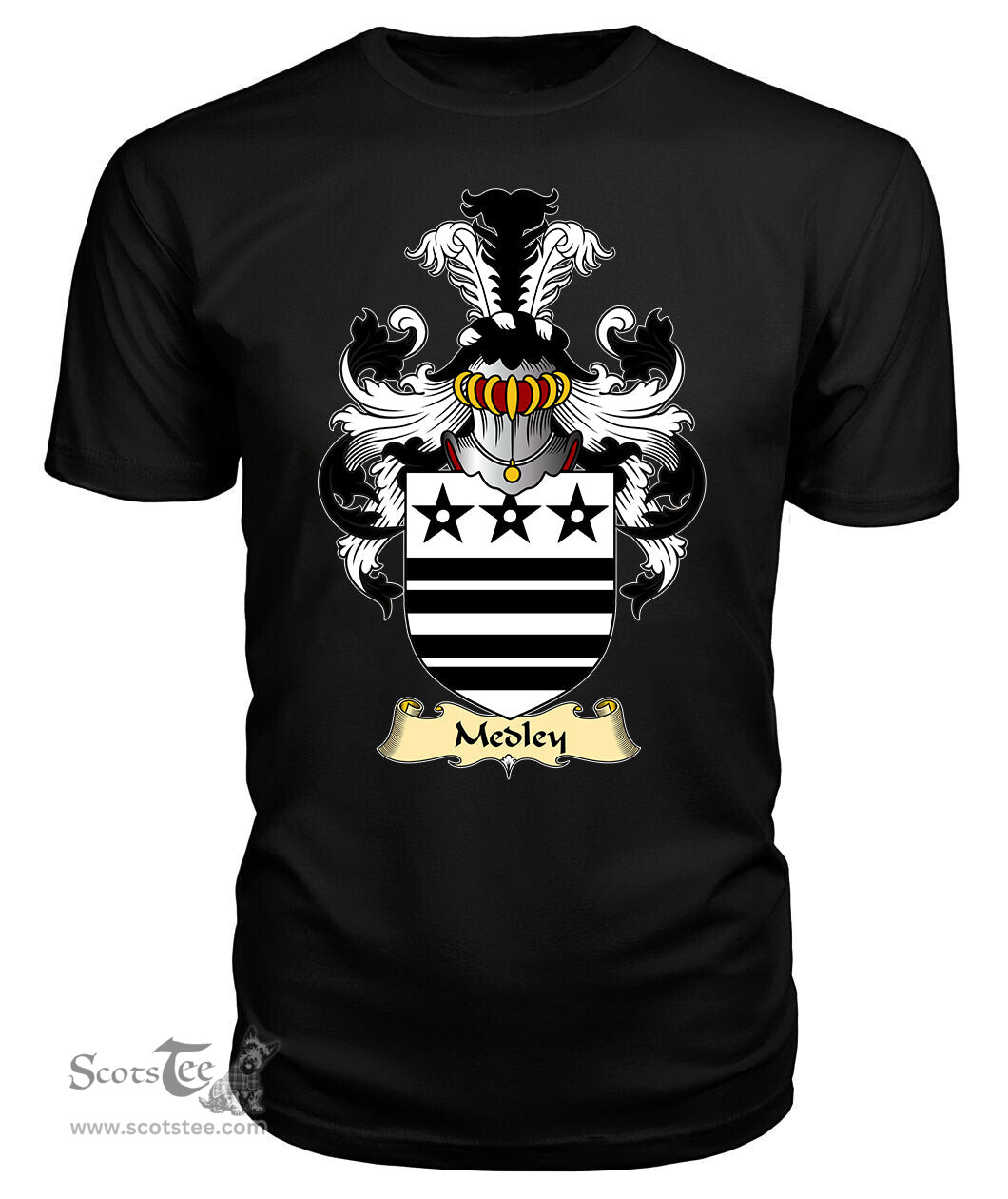 ScotsTee Medley Coat Of Arms Family Crest England V23 T Shirt
