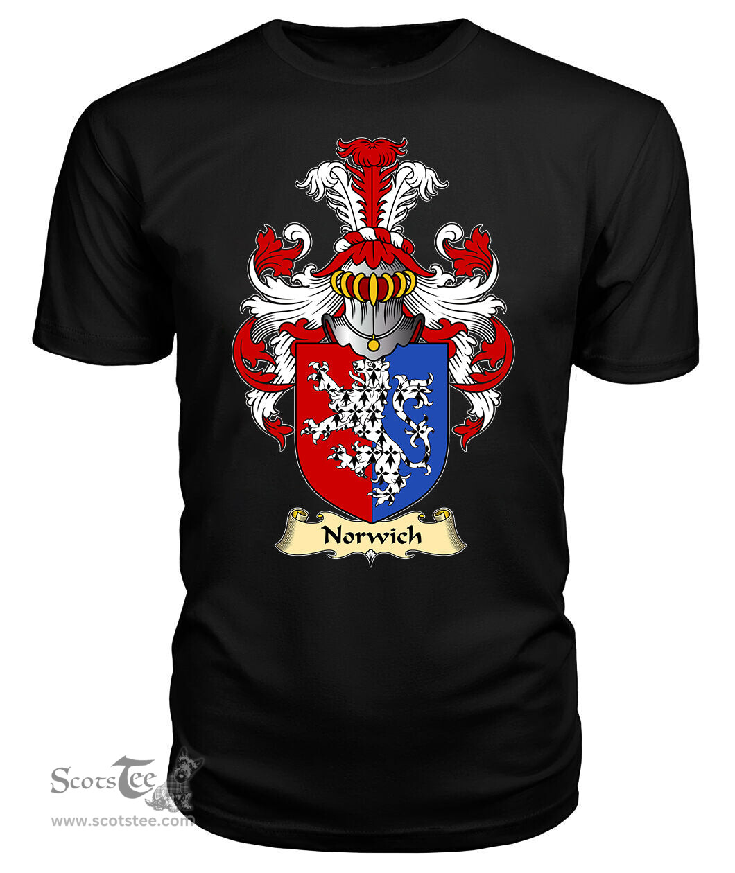 ScotsTee Norwich Coat Of Arms Family Crest England V23 T Shirt