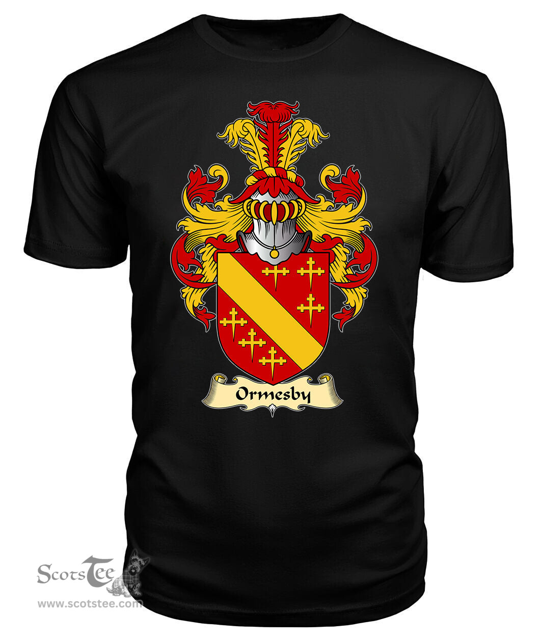 ScotsTee Ormesby Coat Of Arms Family Crest England V23 T Shirt