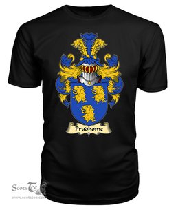 ScotsTee Prudhome Coat Of Arms Family Crest England V23 T Shirt