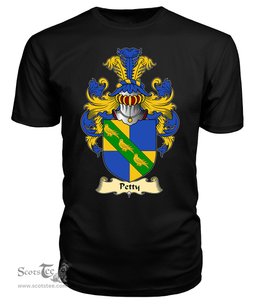 ScotsTee Petty or Pettie Coat Of Arms Family Crest England V23 T Shirt