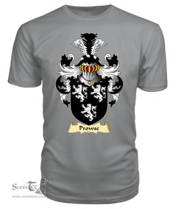 ScotsTee Prous or Prowse Coat Of Arms Family Crest England V23 T Shirt