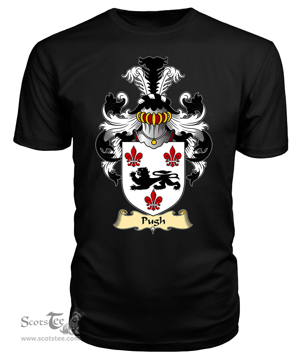 ScotsTee Pugh Coat Of Arms Family Crest England V23 T Shirt