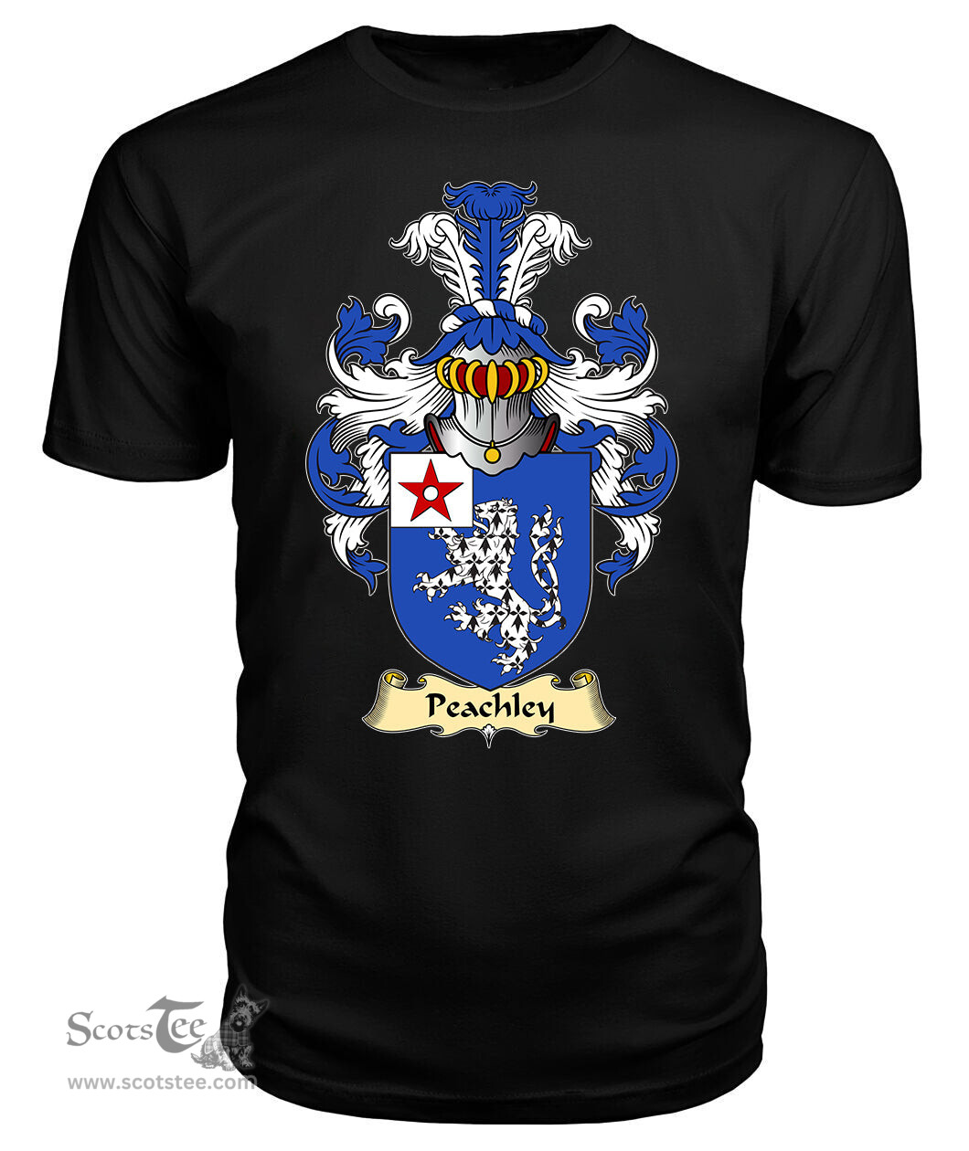 ScotsTee Peachley Coat Of Arms Family Crest England V23 T Shirt