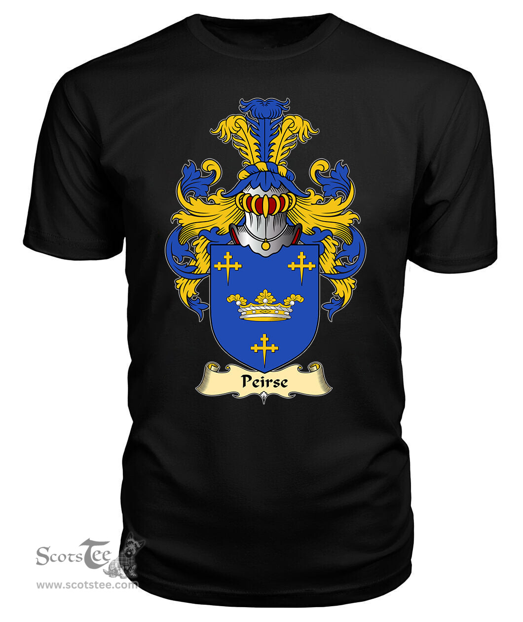 ScotsTee Peirse Coat Of Arms Family Crest England V23 T Shirt