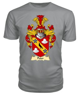 ScotsTee Peter or Petre Coat Of Arms Family Crest England V23 T Shirt