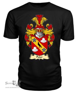 ScotsTee Peter or Petre Coat Of Arms Family Crest England V23 T Shirt