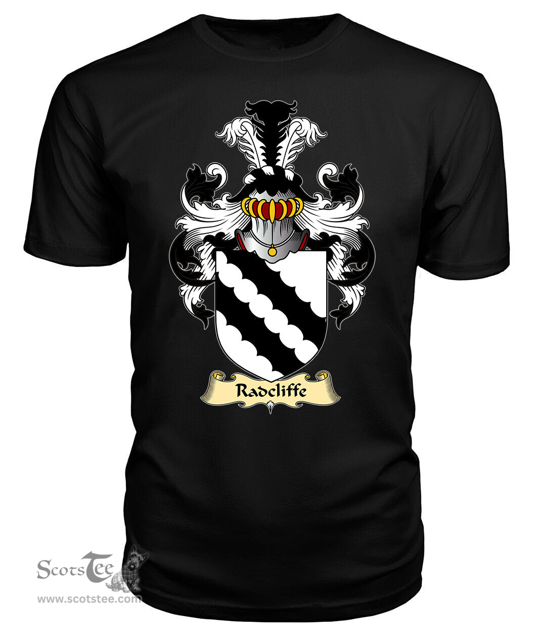 ScotsTee Radcliffe Coat Of Arms Family Crest England V23 T Shirt