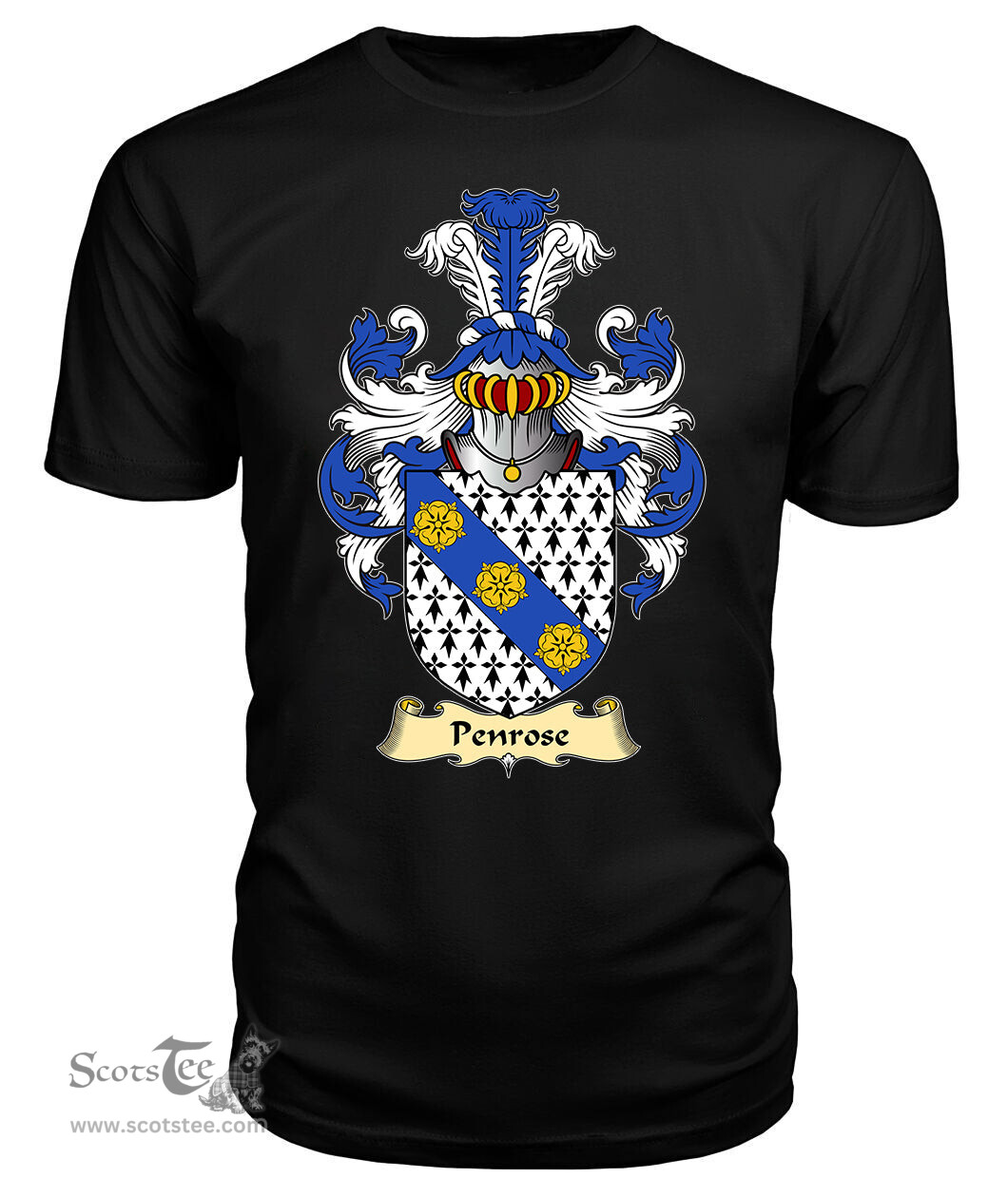 ScotsTee Penrose Coat Of Arms Family Crest England V23 T Shirt