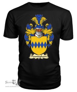 ScotsTee Penningham Coat Of Arms Family Crest England V23 T Shirt