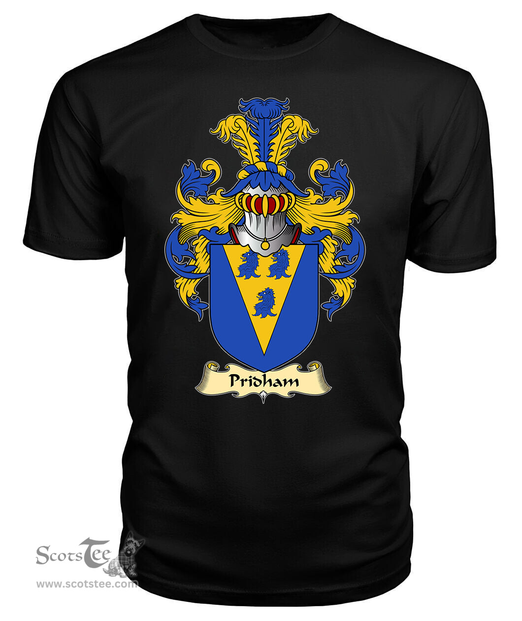 ScotsTee Pridham Coat Of Arms Family Crest England V23 T Shirt