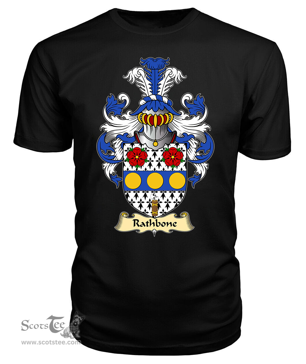 ScotsTee Rathbone Coat Of Arms Family Crest England V23 T Shirt