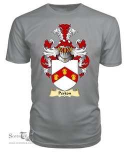 ScotsTee Perton Coat Of Arms Family Crest England V23 T Shirt