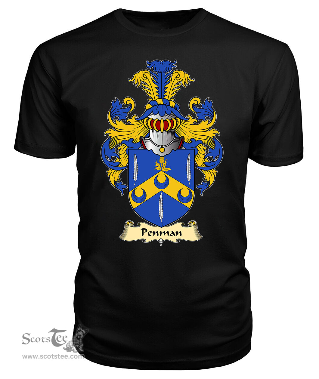 ScotsTee Penman (Gibraltar) Coat Of Arms Family Crest England V23 T Shirt