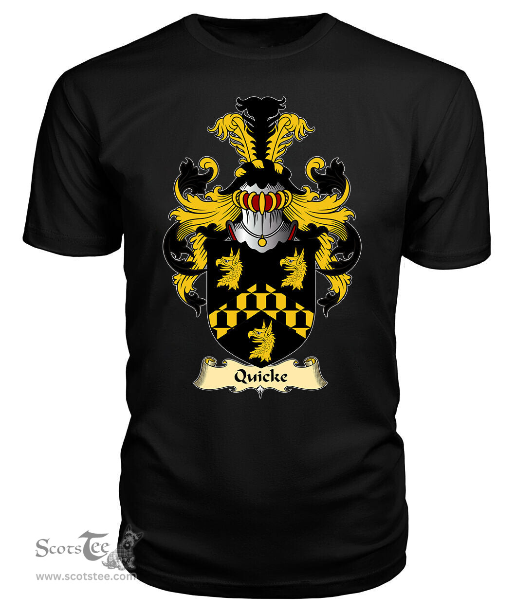 ScotsTee Quick (e) Coat Of Arms Family Crest England V23 T Shirt
