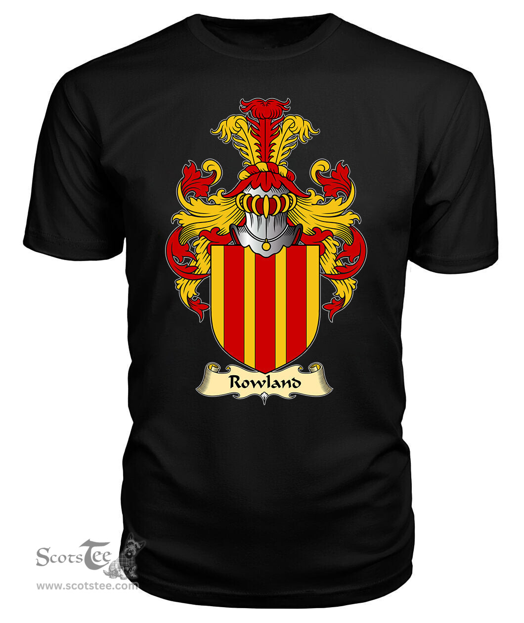 ScotsTee Rowland Coat Of Arms Family Crest England V23 T Shirt