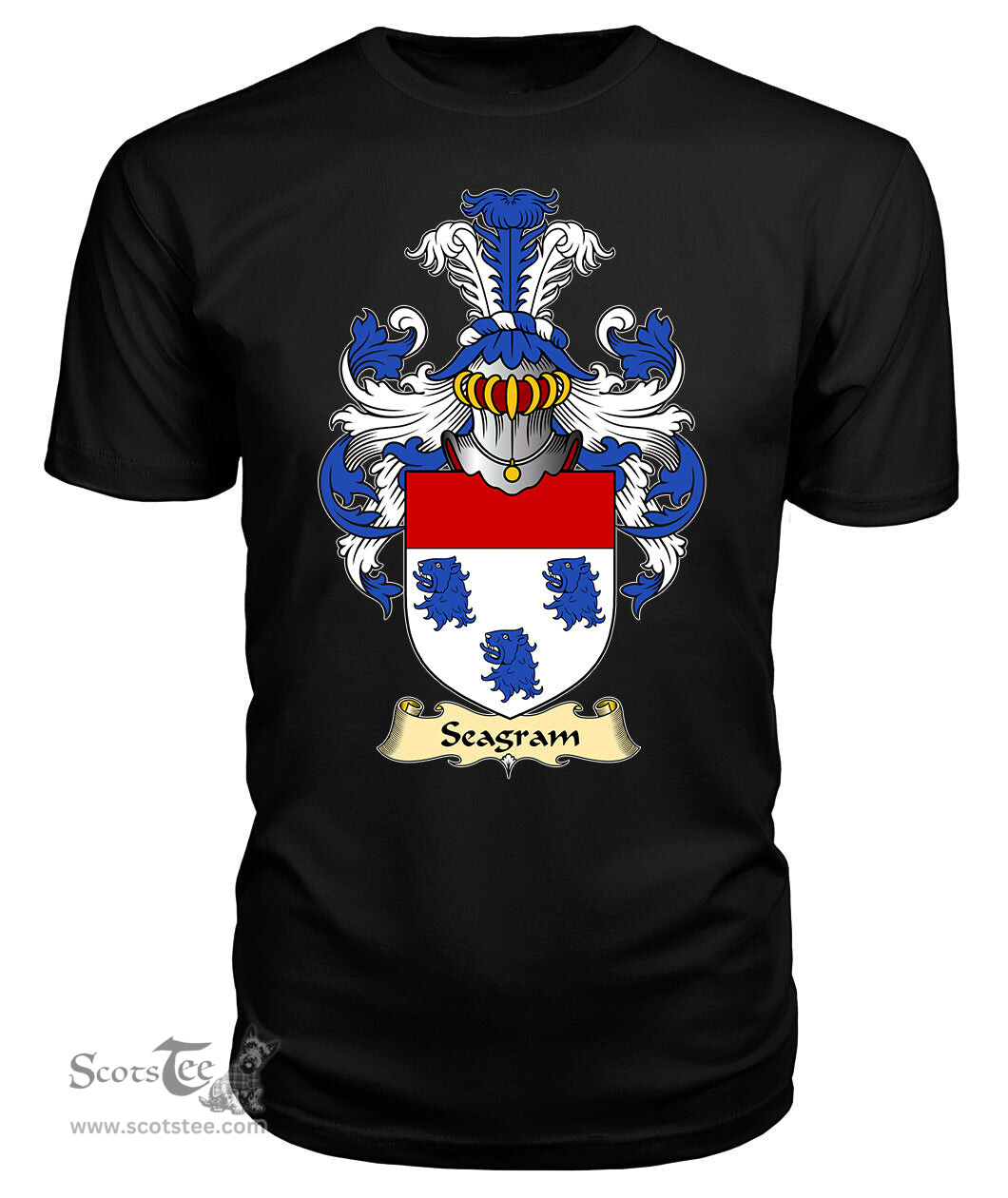 ScotsTee Seagrim or Seagram Coat Of Arms Family Crest England V23 T Shirt