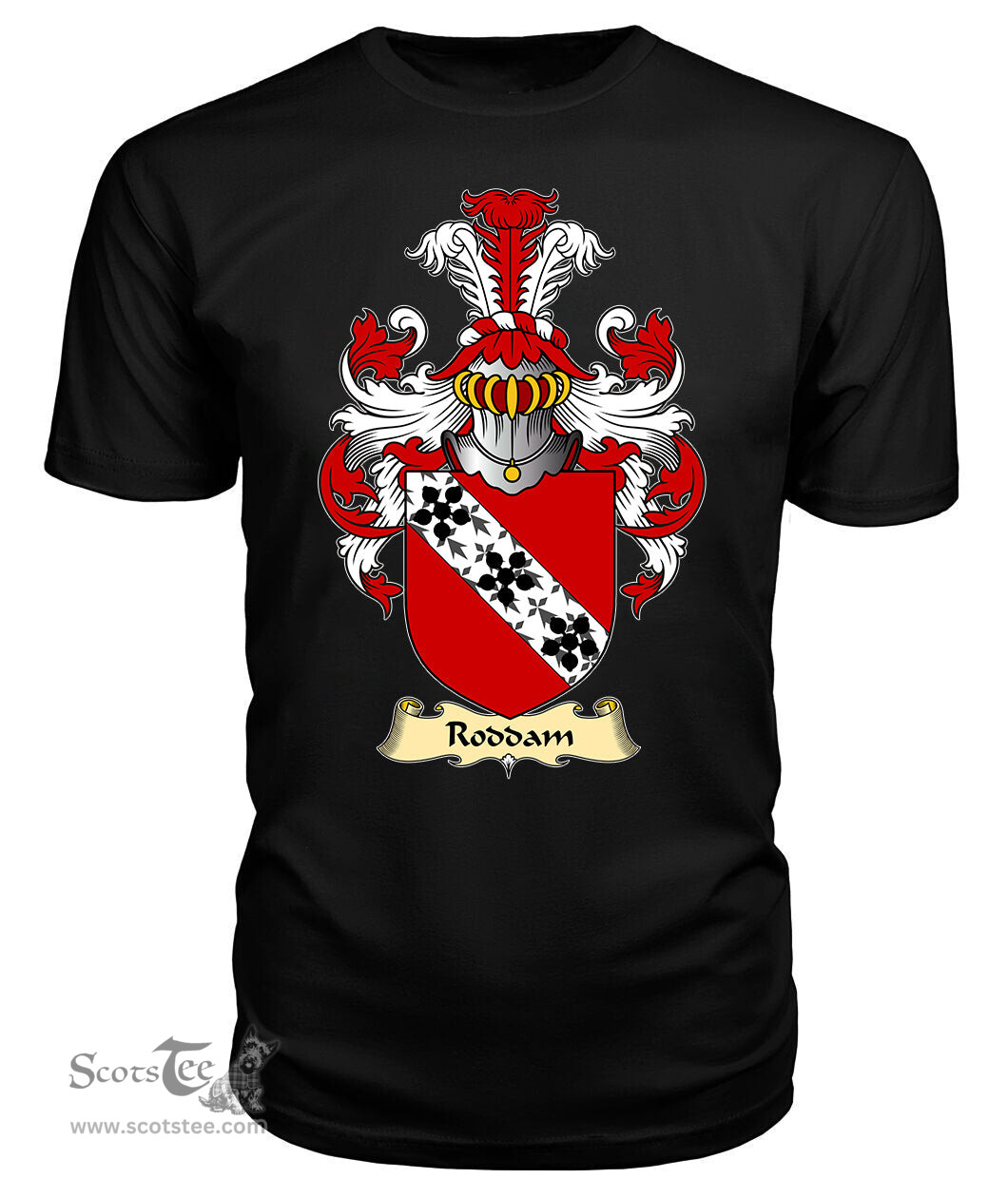 ScotsTee Roddam Coat Of Arms Family Crest England V23 T Shirt