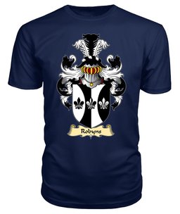 ScotsTee Robyns or Robbins Coat Of Arms Family Crest England V23 T Shirt
