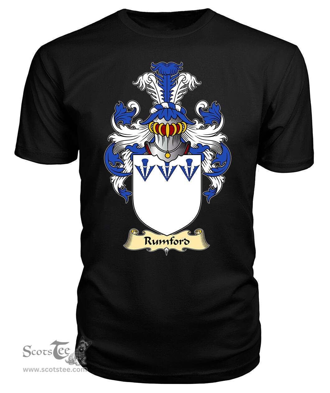 ScotsTee Rumford Coat Of Arms Family Crest England V23 T Shirt