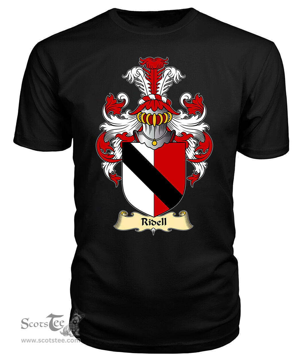 ScotsTee Ridell Coat Of Arms Family Crest England V23 T Shirt
