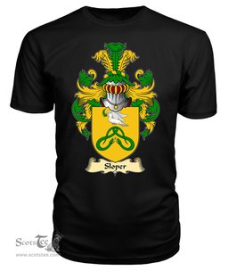 ScotsTee Sloper Coat Of Arms Family Crest England V23 T Shirt