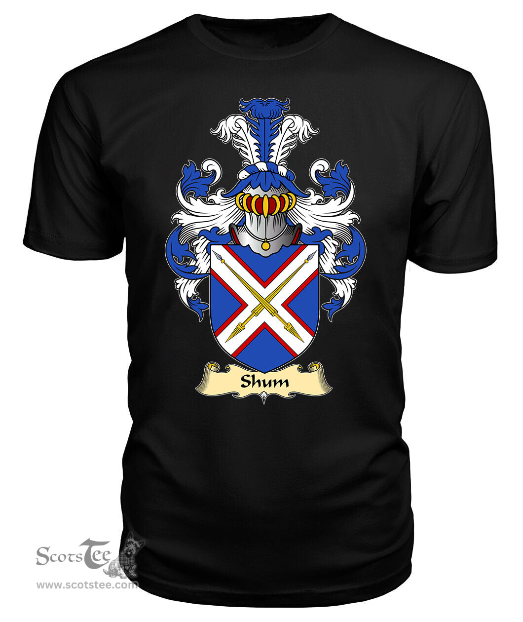 ScotsTee Shum Coat Of Arms Family Crest England V23 T Shirt