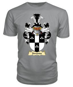 ScotsTee Simonds or Simon Coat Of Arms Family Crest England V23 T Shirt