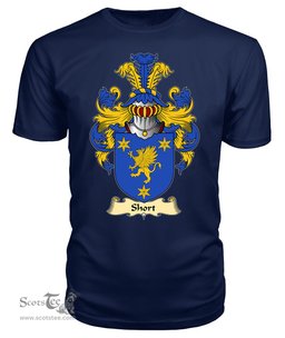 ScotsTee Short Coat Of Arms Family Crest England V23 T Shirt