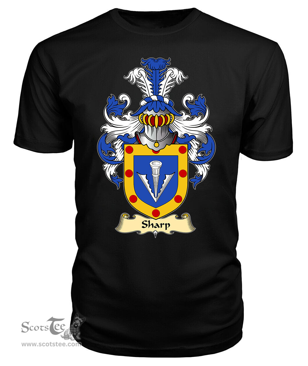 ScotsTee Sharp Coat Of Arms Family Crest England V23 T Shirt