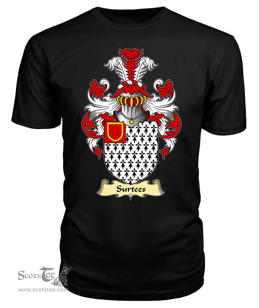 ScotsTee Surtees Coat Of Arms Family Crest England V23 T Shirt