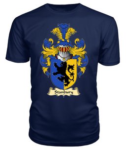 ScotsTee Stanbury or Stanbery Coat Of Arms Family Crest England V23 T Shirt