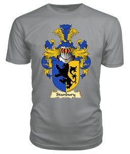 ScotsTee Stanbury or Stanbery Coat Of Arms Family Crest England V23 T Shirt