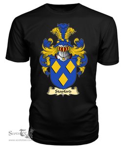 ScotsTee Stopford or Stockport Coat Of Arms Family Crest England V23 T Shirt