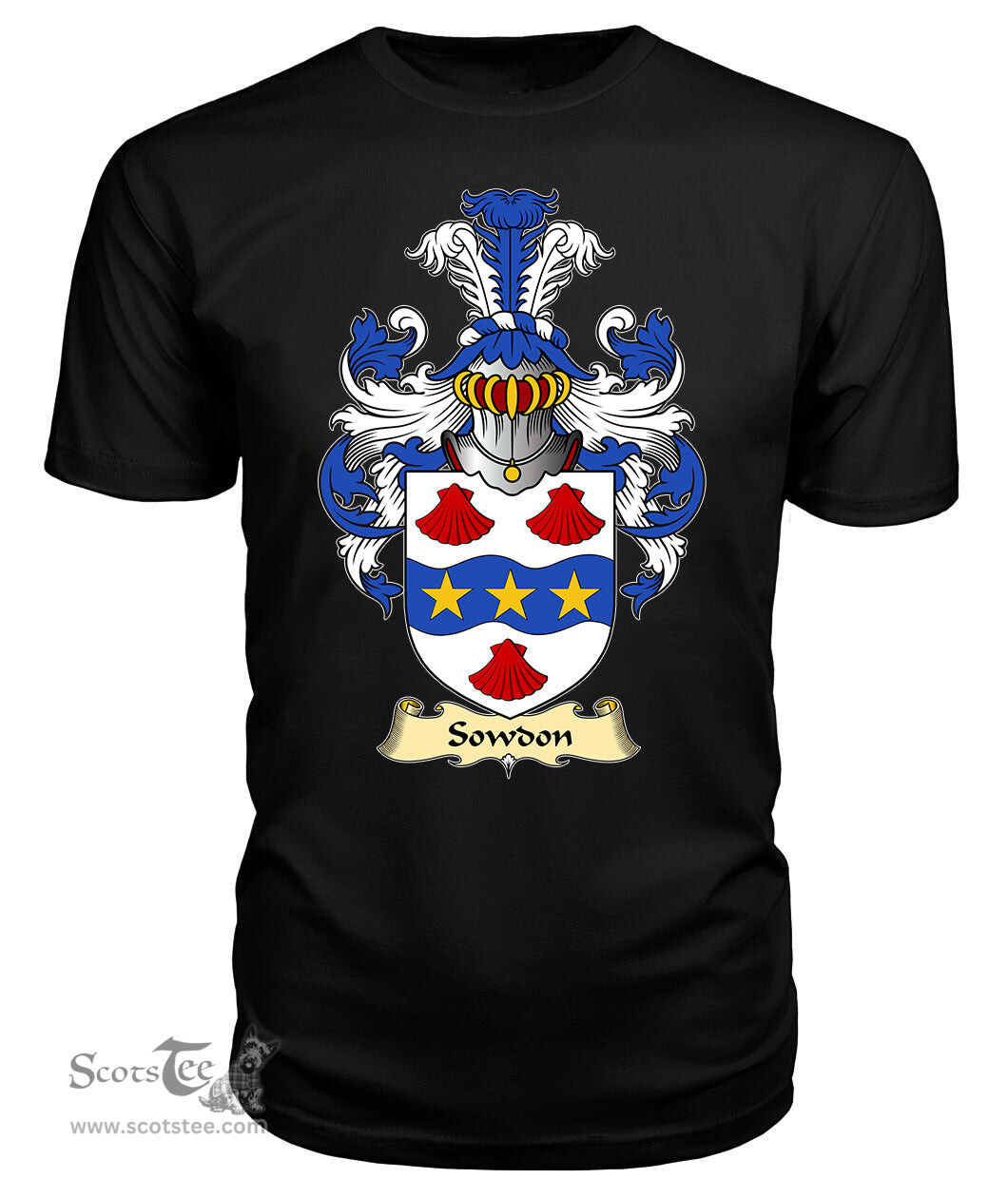 ScotsTee Sowdon Coat Of Arms Family Crest England V23 T Shirt
