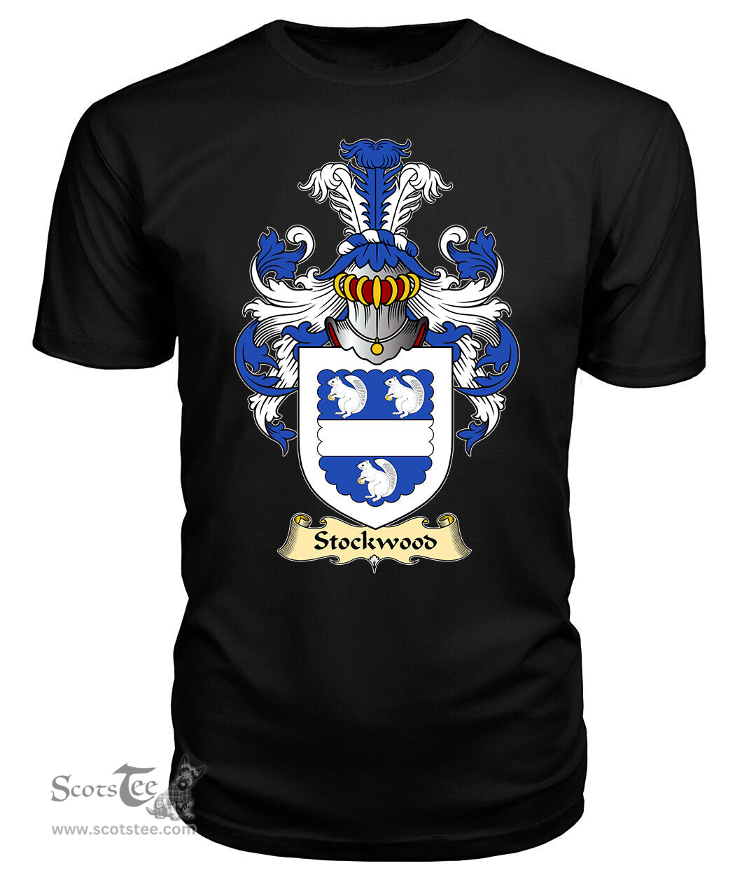 ScotsTee Stockwood Coat Of Arms Family Crest England V23 T Shirt