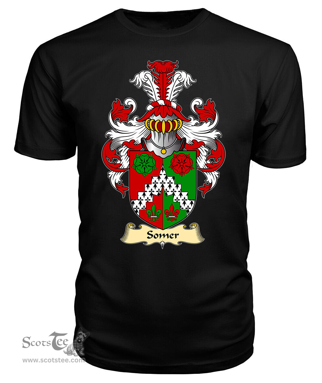ScotsTee Somer Coat Of Arms Family Crest England V23 T Shirt