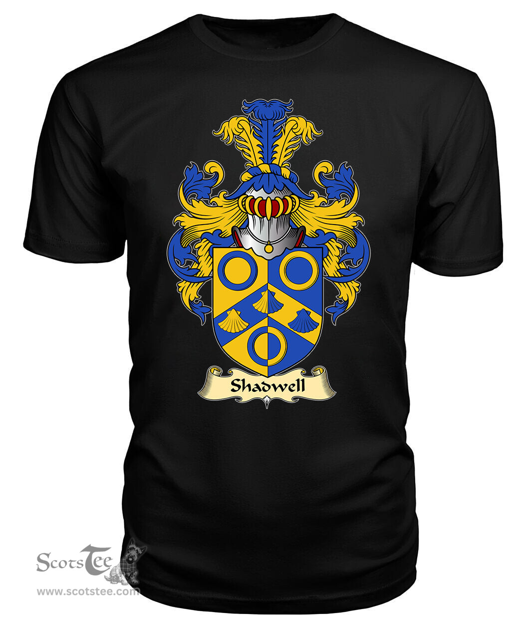 ScotsTee Shadwell Coat Of Arms Family Crest England V23 T Shirt